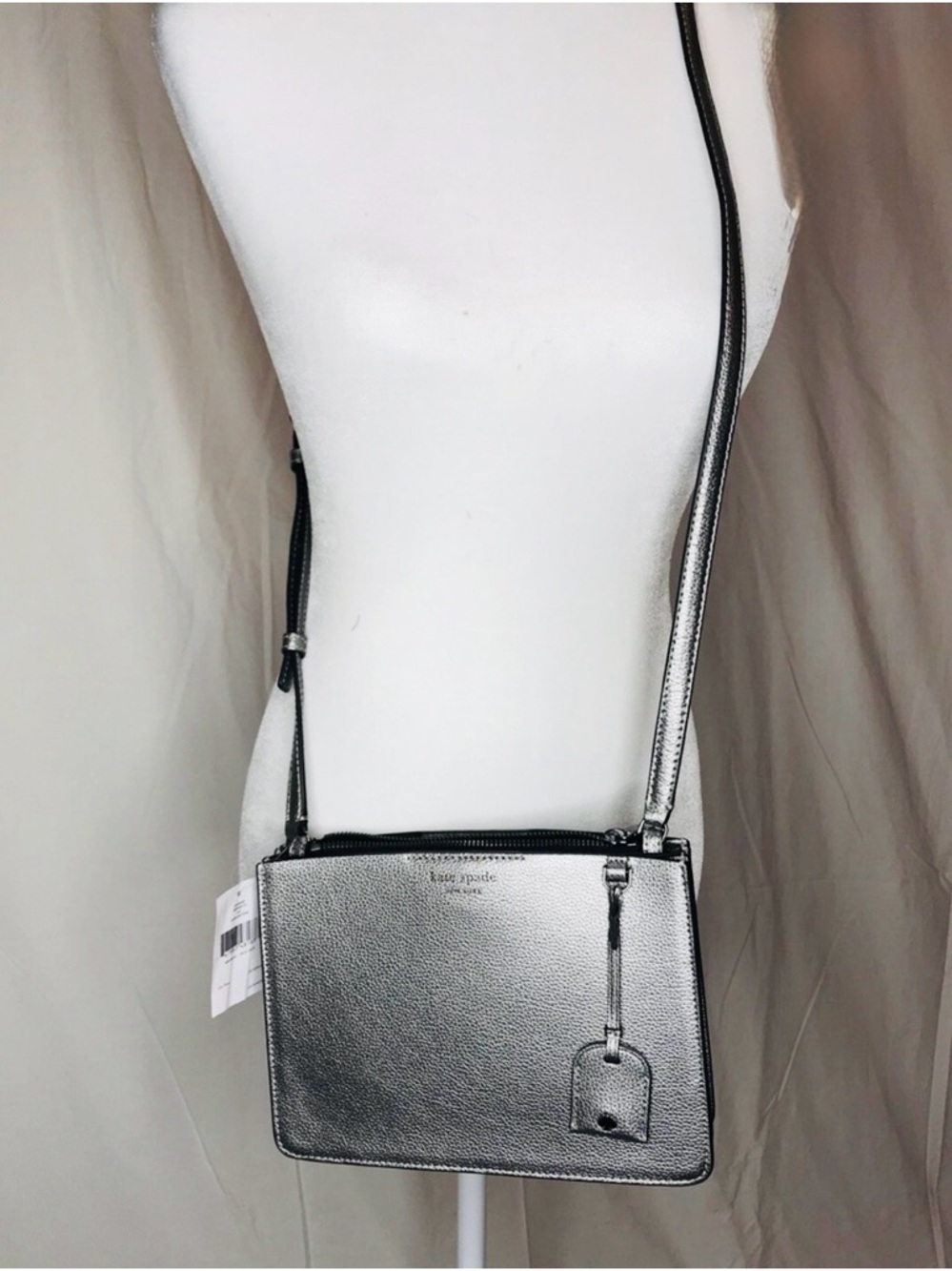 Kate Spade Eva Anthracite Triple-Gusset Crossbody